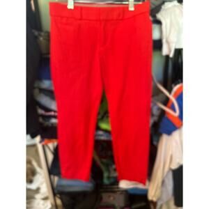 Banana Republic cropped Red pants 4p stretchy